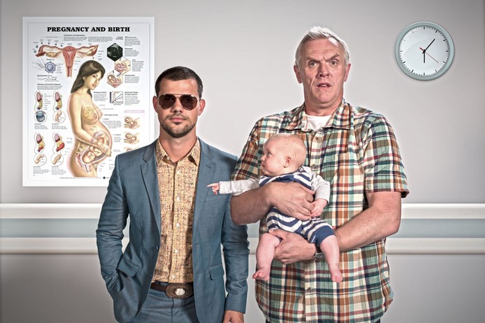 Greg Davies and Taylor Lautner in Cuckoo