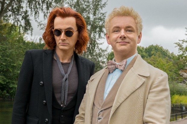 David Tennant and Michael Sheen in Good Omens