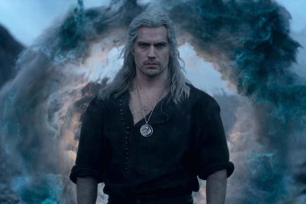 Henry Cavill stars in The Witcher season 3 as Geralt, looking serious