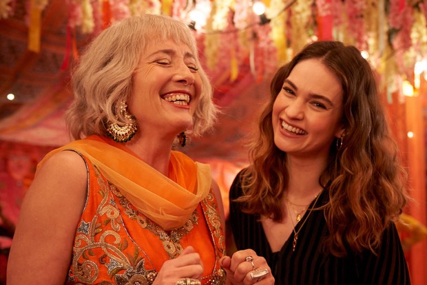 Emma Thompson and Lily James in What's Love Got To Do With It?
